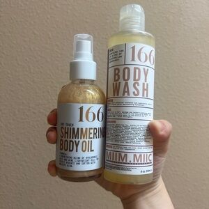 Miim Miic No 166 MARSHMALLOW GOURMAND Dry-Touch Shimmering Body Oil & Body Wash